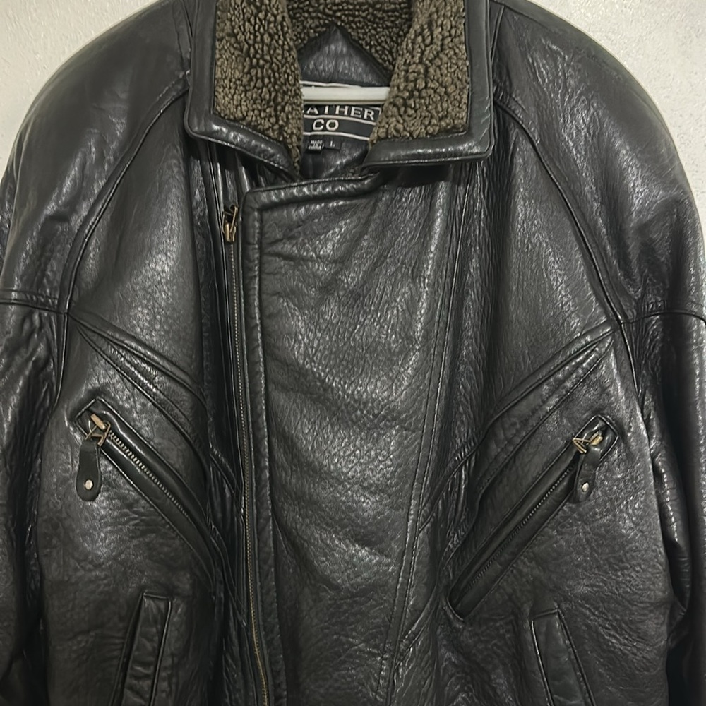 Lucky Leather Co Insulated Leather Jacket, Size Large, in Good Condition, Brown - Picture 2 of 11